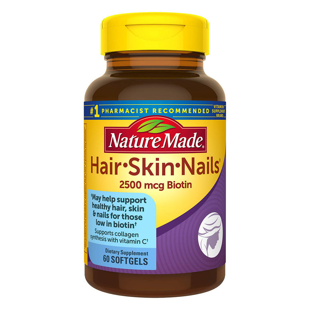 Nature Made Hair, Skin And Nails with Biotin Softgel, 60 Ea